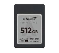 Exascend Essential Pro CFexpress Type A 4.0 Carte 512 Go/Lecture : 1800 Mo/s, écriture : 1650 Mo/s