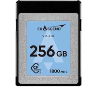 Exascend VIGOR PRO-CINEMA CFexpress Type B Vitesse d'écriture 1700 Mo/s Vitesse de lecture 1800 Mo/s pour vidéo RAW 8K Pour DSLR et caméras vidéo de qualité professionnelle Vitesse d'écriture soutenue