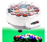 EXBERT Billiard Ball Cleaner Machine De Nettoyage Automatique De Billard, pour 16 Boules Américaines Et 22 Boules Anglaises, Nettoyeur De Boules De Billard Pare-balles, Polisseuse De Boules De Bill