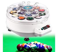 EXBERT Nettoyant pour Boules de Billard Machine de Nettoyage Automatique pour Billard, pour 16 Boules américaines et 22 Boules anglaises, Nettoyeur de Boules de Billard Pare-balles, polisseuse de b