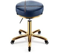 EXBERT Tabouret Roulant Tabouret sur roulettes Tabouret de beauté Robuste Ascenseur à poulie Rotatif Salon de beauté Manucure Spécial Chaise de Coiffure Haut de Gamme Tabouret Rond Mode (Couleur: B
