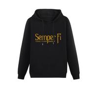 ExbeRt U.S. Marine Corps Semper FI Hoody Mens Licensed USA Military Maritime Hoodie Size M
