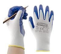EXBRIECO, 12, 6 ou 3 Paire, Gants de Protection, Polyester et Polyuréthane, Durables, Résistants à l'Abrasion, la Réparation, la Mécanique avec une seule Prise, pour Hommes et Femmes.