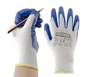 EXBRIECO, 12, 6 ou 3 Paire, Gants de Protection, Polyester et Polyuréthane, Durables, Résistants à l'Abrasion, la Réparation, la Mécanique avec une seule Prise, pour Hommes et Femmes.