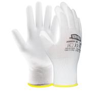 EXBRIECO, 12, 6 ou 3 Paires, Gants de Protection, Gants de Travail, EPI, Nylon et Polyuréthane, Respirant, Anti-déchirure, Durable, Léger, Résistant à L'abrasion, pour le Jardinage, les Réparations.