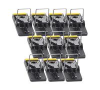 Exbuster 10 pièges à souris professionnels en plastique, hygiéniques et réutilisables