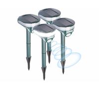 Exbuster 4 appareils anti-nuisibles solaires à ultrasons avec flash