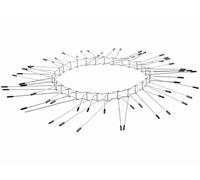 Exbuster Collier à piques anti-nuisibles Ø 21 cm