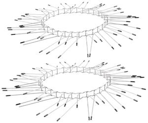 Exbuster Lot de 2 ceintures anti-martres et chats en acier inoxydable, pour un diamètre max. de 12 cm (arbre répulsif pour chat, protection de tuyau de descente, répulsif contre les martres)