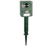 Exbuster Répulsif animal : répulsif solaire à ultrasons USB pour animaux avec flash et capteur PIR, IP44 (détecteur de mouvement acoustique, anti-chat, appareils)