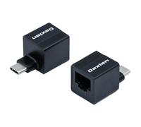EXC 310700 changeur de genre de câble USB-C RJ-45 Noir
