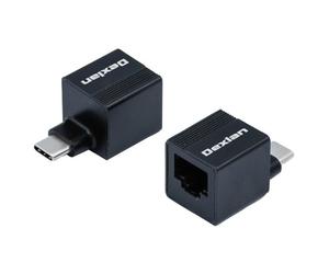 EXC 310700 changeur de genre de câble USB-C RJ-45 Noir