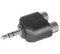 EXC 720140 changeur de genre de câble 3.5-mm Jack 2 x RCA Noir