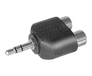 EXC 720140 changeur de genre de câble 3.5-mm Jack 2 x RCA Noir