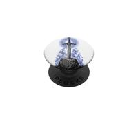 Excalibur Épée en Pierre Légende arthurienne Art de Ligne sacrée PopSockets PopGrip Adhésif
