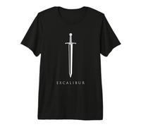 Excalibur Épée légendaire dans Le Roi de Pierre Arthur Minimal T-Shirt Haut de Gamme