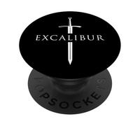 Excalibur L'épée légendaire dans la Pierre du Roi Arthur PopSockets PopGrip Adhésif
