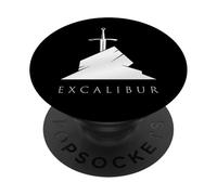 Excalibur L'épée légendaire dans la Pierre du Roi Arthur PopSockets PopGrip Adhésif
