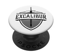 Excalibur L'épée légendaire dans la Pierre du Roi Arthur PopSockets PopGrip Adhésif