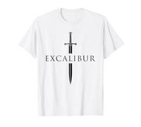 Excalibur L'épée légendaire dans la Pierre du Roi Arthur T-Shirt Graphique avec Valeur