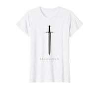 Excalibur L'épée légendaire dans la Pierre du Roi Arthur T-Shirt Graphique avec Valeur