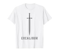 Excalibur L'épée légendaire dans la Pierre du Roi Arthur T-Shirt Graphique avec Valeur