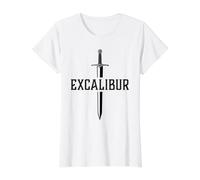 Excalibur L'épée légendaire dans la Pierre du Roi Arthur T-Shirt Graphique avec Valeur