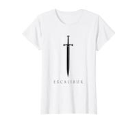 Excalibur L'épée légendaire dans la Pierre du Roi Arthur T-Shirt Graphique avec Valeur