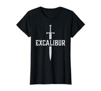 Excalibur L'épée légendaire dans la Pierre du Roi Arthur T-Shirt Graphique avec Valeur
