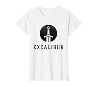 Excalibur L'épée légendaire dans la Pierre du Roi Arthur T-Shirt Graphique avec Valeur