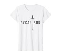 Excalibur L'épée légendaire dans la Pierre du Roi Arthur T-Shirt Graphique avec Valeur