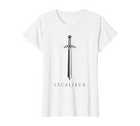 Excalibur L'épée légendaire dans la Pierre du Roi Arthur T-Shirt Graphique avec Valeur