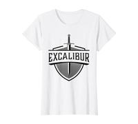 Excalibur L'épée légendaire dans la Pierre du Roi Arthur T-Shirt Graphique avec Valeur