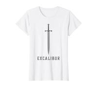 Excalibur L'épée légendaire dans la Pierre du Roi Arthur T-Shirt Graphique avec Valeur
