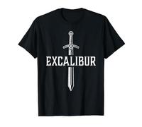 Excalibur L'épée légendaire dans la Pierre du Roi Arthur T-Shirt Graphique avec Valeur