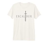 Excalibur L'épée légendaire dans la Pierre du Roi Arthur T-Shirt Haut de Gamme