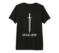 Excalibur L'épée légendaire dans la Pierre du Roi Arthur T-Shirt Haut de Gamme