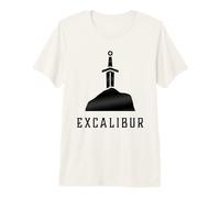 Excalibur L'épée légendaire dans la Pierre du Roi Arthur T-Shirt Haut de Gamme