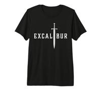 Excalibur L'épée légendaire dans la Pierre du Roi Arthur T-Shirt Haut de Gamme