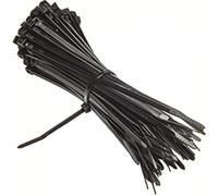 EXCALIBUR - Lot de 100 attaches de câble robustes en plastique nylon noir (100 mm x 2,5 mm)