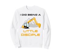 Excavator Construction Kids: Christian Faith Little Disciple Sweatshirt