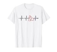 Excavator Heartbeat Pelle sur chenilles Excavator Conducteur d'excavatrice T-Shirt