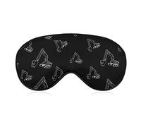 Excavator Operator Sleeping Blindfold Mask Cute Eye Shade Cover avec sangle réglable pour femmes hommes nuit