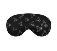Excavator Operator Sleeping Blindfold Mask Cute Eye Shade Cover avec sangle réglable pour femmes hommes nuit
