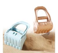 Excavator Sand Shovel, 2-Piece Hand Claw Scoop, Strong Digging Tool, Secure Play Accessory, Functional Build for Kids Girls Boys Indoor Outdoor Yard Patio Kindergarten Pool Lake Summer Winter
