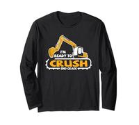 Excavatrice 2e année Crush Construction School Graphic Manche Longue