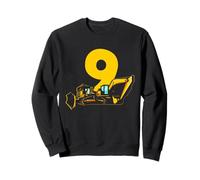 Excavatrice 9e Anniversaire Bulldozer Construction Adventure Sweatshirt