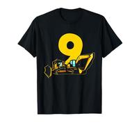 Excavatrice 9e Anniversaire Bulldozer Construction Adventure T-Shirt