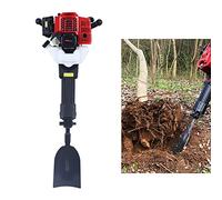 Excavatrice d'arbre jardin à essence 2 temps, moteur manuel, fraise à creuser, machine 52 cc, 20-55J, pour jardin