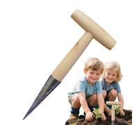 Excavatrice de - Bois Métal 28x11cm | Outils de Jardin avec Conception de Poignée en T, Plantation de Précision, Transplantation de Bulbes | Outil de Trou de Plantation Légume Jardinage